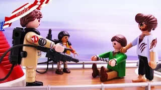 Playmobil Ghostbusters - Monster Attack on Playmobil Cruise Ship - Jonah's Dad Captured