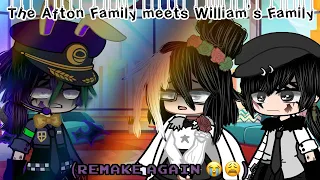 ☁️💜 The Afton Family meet William’s Family (SECOND REMAKE 🤧😩) / FNAF | Gacha Club