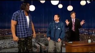 Late Night with Conan O'Brien - The Great Khali & Adam Sandler Interview (2005-05-26)