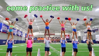 COLLEGE CHEER PRACTICE VLOG | Gators Cheer