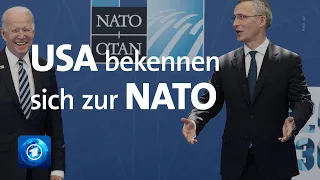 NATO-Gipfel in Brüssel: USA bekennen sich zum Militärbündnis