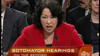 Sotomayor Defends Herself