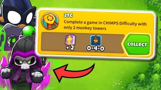 How To Get the 2 Tower Chimps Achievement in 1 Minute! (No Fuss)