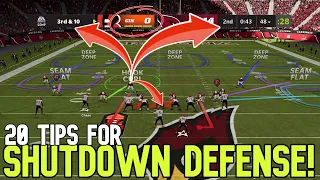 How to WIN GAMES WITH DEFENSE!💪 20 Defense Tips & Tricks to Play SHUTDOWN DEFFENSE In Madden NFL 22