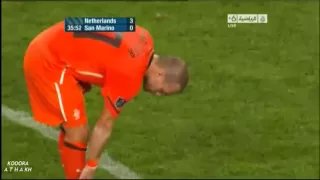 Wesley Sneijder AMAZING 'Banana' Pass