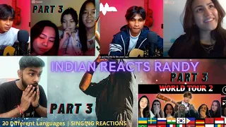 Randy Dongseu - World Tour to 20 Countries and Sing in 20 Different Languages! Indian Reacts Part 3
