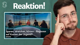 Haushalt 2024: Was will die Jugend? | Reaktion auf Phoenix Runde “Sparen, streichen, kürzen”