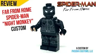 LEGO "Night Monkey" Stealth Suit Spider Man Custom by Phoenix Customs Review