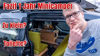 Ist er zu klein? 🤔 Fazit Dacia Dokker Mini Camper Van nach 1 Jahr / 50 Nächten 🚐