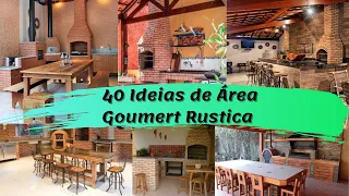 40 Idéias de Área Gourmet Rústico 👈🏡