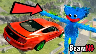 New Cars Sky Jumps and Crashes - BeamNG Drive Fun | Huggy Waggy