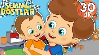 Kardeşim Olsa şarkısı ve Sevimli Dostlar ile 30 Dakika Bebek Şarkıları | Adisebaba TV Kids Songs