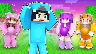 All CRAZY FAN GIRLS are PREGNANT from OMZ in Minecraft! - Parody Story (Crystal and Lily)