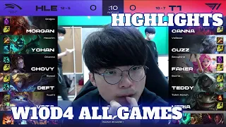 HLE vs T1 - All Games Highlights | Week 10 Day 4 LCK Spring 2021 | T1 vs Hanwha Life Full Bo3