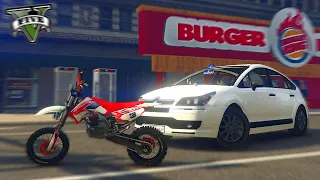 COURSE POURSUITE UN FOU REND DINGUE LA GENDARMERIE EN DIRT BIKE | GTA V RP MOD