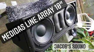 Sistema Line Array 10" Medidas!!!!