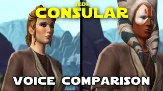 Star Wars: The Old Republic - Jedi Consular's Voice Comparison