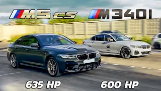 BMW M5 CS vs BMW M340i st.3 vs Altezza 4WD 700 hp + Audi S8 st.3 + Jeep SRT8 vs Audi RS5