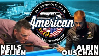 Niels Feijen vs Albin Oucshan - Match 7 : 2019 American 14.1 Straight Pool Championship