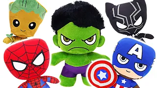 Marvel cute Plush Hulk, Spider-Man, Captain America appeared! | DuDuPopTOY