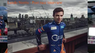 F1 Sochi Autodrom 2021 - Lando Norris post race interview how we lost the race.