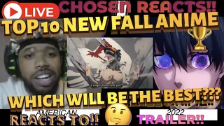 Top 10 Most Anticipated New Fall 2022 Anime (AMERICAN REACTS) #reaction #funny