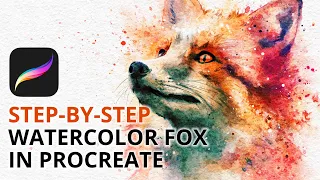 Paint a Watercolor Fox in Procreate Step-by-Step Tutorial