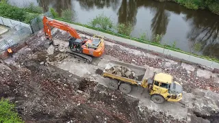 A30D loading concrete slab away