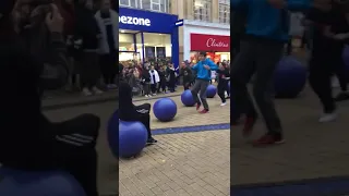 Rise Youth Dance performing a flashmob in Broadmead