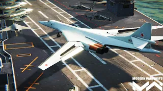 Tu-160 - Rarely found when playing online - Modern Warships Gameplay