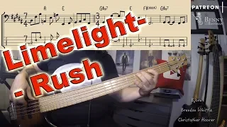 Rush - Limelight [BASS COVER] - with notation and tabs