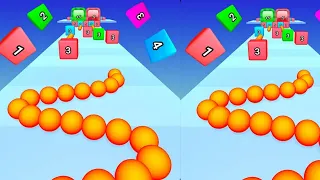 Snake Ball Run - All Levels 1-20 Gameplay Android iOS