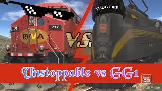 The Race: Unstoppable vs GG1 | Train and Rail Yard Simulator 100th Video Special