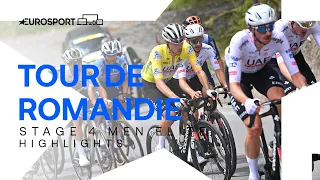 ELECTRIC ATTACKS 💥 | Tour of Romandie Stage 4 Highlights | Eurosport Cycling