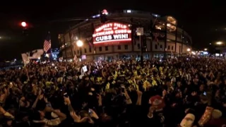 360 Degree View - Chicago Cubs win World Series - the Magic Moment