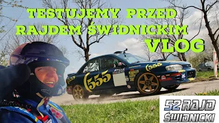 Vlog #7 Subaru Impreza 555 Testy zawieszenia przed Rajdem Świdnickim 2024