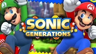 Sonic Generations - SUPER MARIO GENERATIONS Super Forms, Luigi, and Rival Battles!