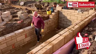 Bricklaying 🧱 building a swimming pool /Plunge Pool