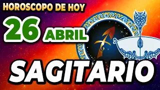 🎉𝐒𝐢𝐠𝐮𝐞 𝐭𝐮𝐬 𝐬𝐮𝐞ñ𝐨𝐬 𝐲 𝐚𝐥𝐜𝐚𝐧𝐳𝐚𝐫á𝐬 𝐥𝐚 𝐩𝐥𝐞𝐧𝐢𝐭𝐮𝐝😎Sagitario ♐ Horoscopo de hoy 26 de Abril 2024🔮