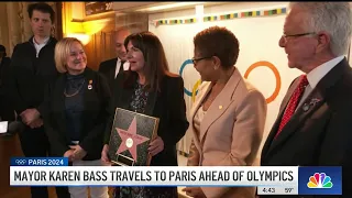 LA mayor travels to Paris to prep for 2028 Olympics, Paralympics