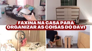 Começamos os preparativos para CHEGADA DO DAVI - Compramos e montamos a cômoda - FAXINA EM CASAL!