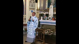 Проповідь о.Богдан Чепіль: «Закінчення Маївок. Дякуємо, Пречиста Діва Марія!»