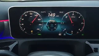 Mercedes Benz A 180d Sedan - consumption on 150 km/h