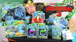 Abriendo TODOS los DRAGONES de CÓMO ENTRENAR A TU DRAGÓN 3 Originales *REGALO* - Juguetes vs Ami