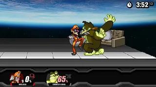 Level 9 cpu is a joke (In smash flash 2)