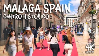 MALAGA, SPAIN 4K walk with Captions!