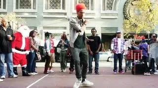 Turf aka Retro (America's Got Talent) Street Performance @ SF Downtown | Funk'd Up TV