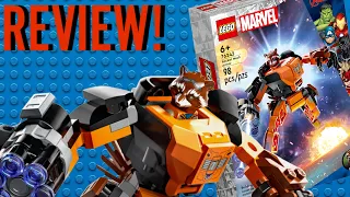 Lego Marvel Rocket Mech Armor Review!