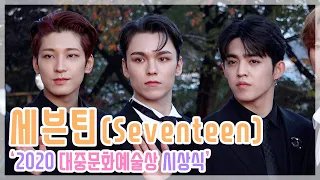 [TOP영상] ‘2020 대중문화예술상’ 세븐틴(SVT), 네 제가 국무총리 표창 받은 그룹 팬입니다(201028)