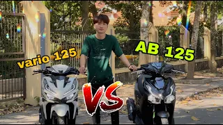 Vario125 2023 vs AB125 2023 nên chọn mua mẫu xe nào | Nghiện Xe Vlog #vario123 #ab125 #vlog